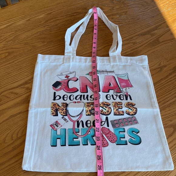 NWOT Canvas CNA Tote Bag 🌺 - Picture 3 of 4